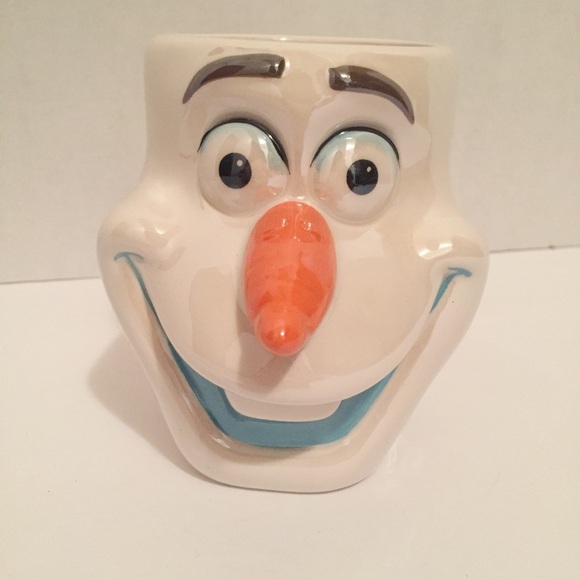 DISNEY Cute Frozen Olaf Ceramic 3D Large Coffee Mug Cup Iridescent - Picture 1 of 7